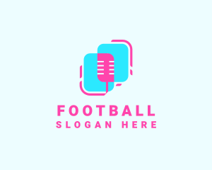 Audio - Mic Podcast Streaming logo design