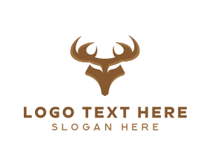Moose - Wild Elk Hunting logo design