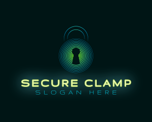 Padlock Security Technology logo design