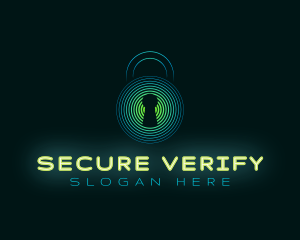 Padlock Security Technology logo design