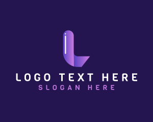 Gradient - Modern Letter L Company logo design