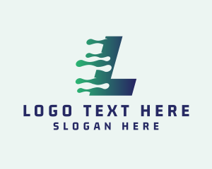 Whiteboard - Biotech Science Letter L logo design