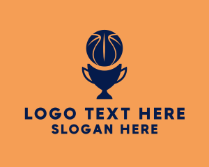 Basketball Championship - Simple Basketball Trophy logo design