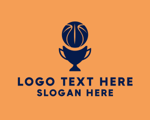 Trophy - Simple Basketball Trophy logo design