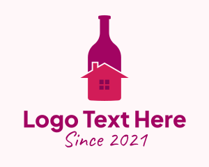 Alcohol-drink - House Wine Bottle logo design