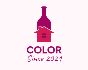 Wine Bottle - House Wine Bottle logo design