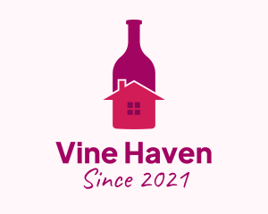 House Wine Bottle logo design