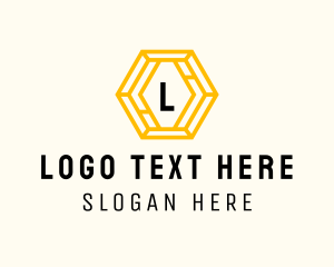 Startup Hexagon Business Logo