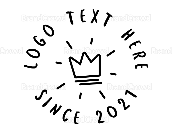 Hand Drawn Crown Logo