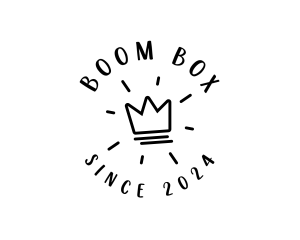 Hand Drawn Crown logo design