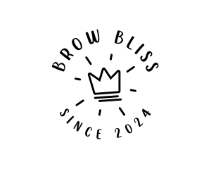 Hand Drawn Crown logo design