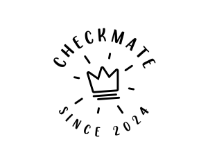 Hand Drawn Crown logo design