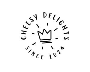 Hand Drawn Crown logo design