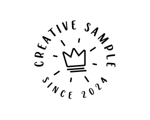 Hand Drawn Crown logo design