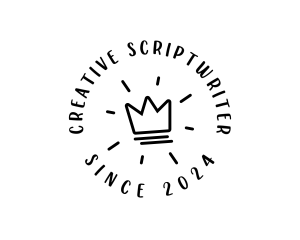 Hand Drawn Crown logo design