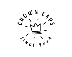 Hand Drawn Crown logo design