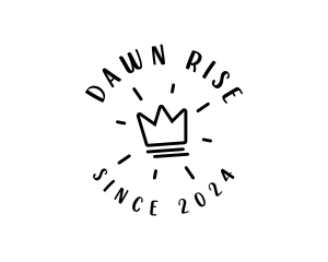 Hand Drawn Crown logo design