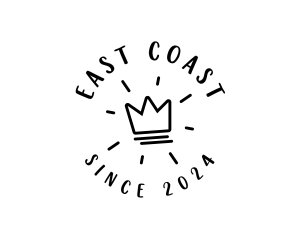 Hand Drawn Crown logo design