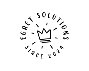 Hand Drawn Crown logo design