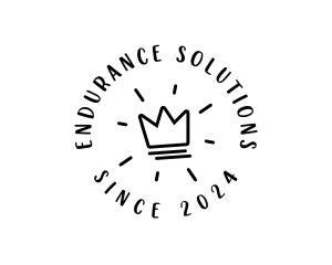 Hand Drawn Crown logo design