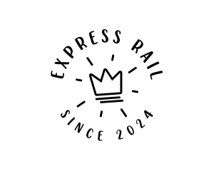 Hand Drawn Crown logo design