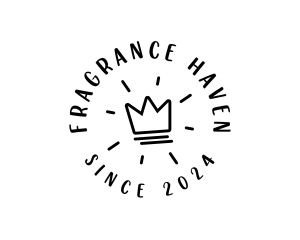 Hand Drawn Crown logo design