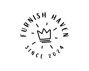 Hand Drawn Crown logo design