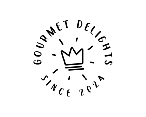 Hand Drawn Crown logo design