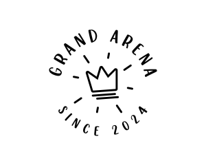 Hand Drawn Crown logo design