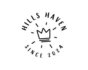 Hand Drawn Crown logo design