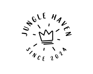 Hand Drawn Crown logo design