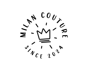 Hand Drawn Crown logo design