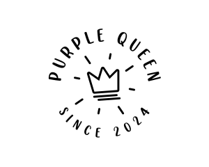 Hand Drawn Crown logo design