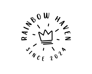 Hand Drawn Crown logo design