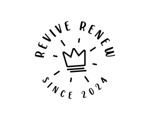 Hand Drawn Crown logo design