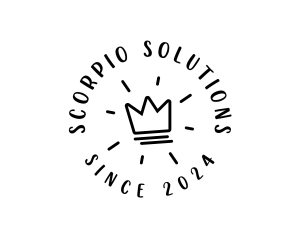 Hand Drawn Crown logo design