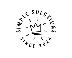 Hand Drawn Crown logo design