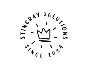 Hand Drawn Crown logo design