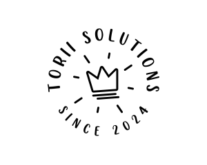 Hand Drawn Crown logo design