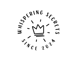 Hand Drawn Crown logo design