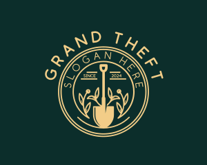 Landscaping Garden Shovel Logo