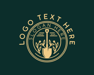 Lawn - Landscaping Garden Shovel logo design