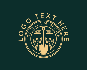 Landscaping Garden Shovel Logo