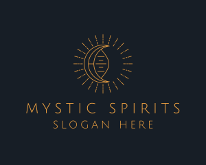 Tarot Moon Astrology logo design