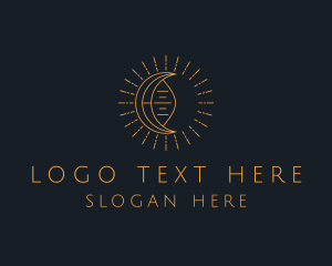 Orange - Tarot Moon Astrology logo design