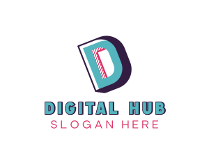 Digital Corporate Letter D logo design