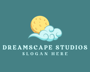 Dream - Night Cloud Moon logo design