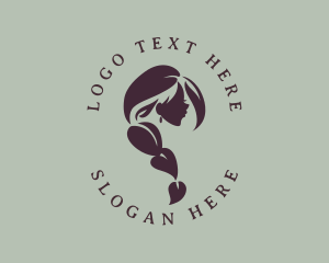 Leaves - Woman Hair Salon logo design