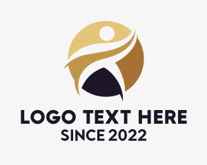 White Collar - Human Community Volunteer logo design