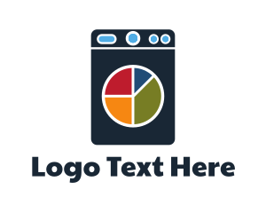 Laundry - Laundry Pie Chart logo design